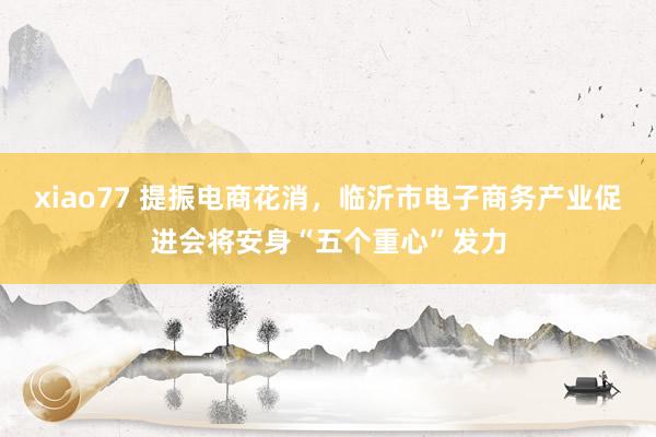 xiao77 提振电商花消，临沂市电子商务产业促进会将安身“五个重心”发力